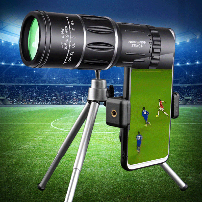 JurciCat 12-20X50 optische zoom monoculaire verrekijker HD telescoop (zwart en groen) Monoculair met statief en mobiele telefoon houder voor sterren kijken jacht sport buitenshuis JurciCat 12-20X50 optische zoom monoculaire verrekijker HD telescoop (zwart en groen) Monoculair met statief en mobiele telefoon houder voor sterren kijken jacht sport buitenshuis
